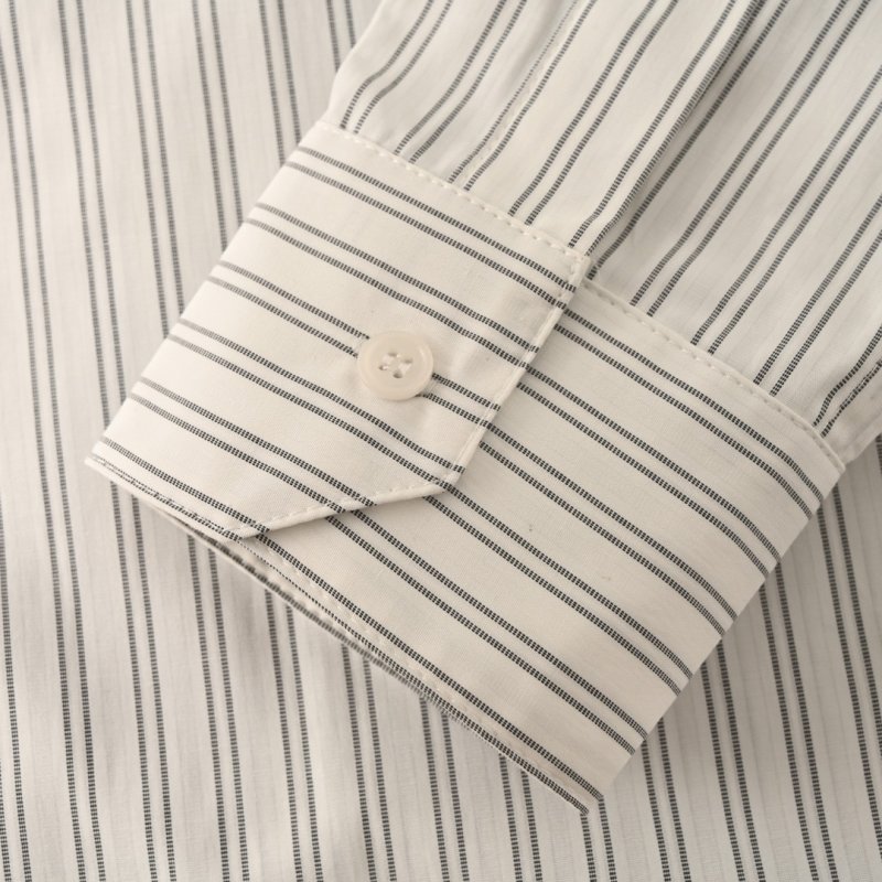 Dior Striped Button-Up Shirt White Blue view
