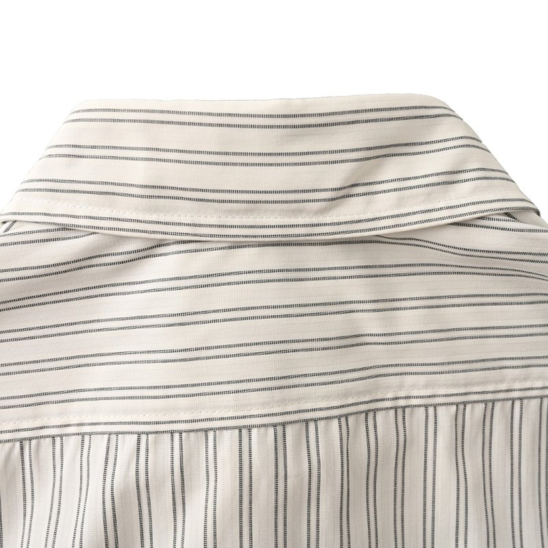 Dior Striped Button-Up Shirt White Blue view