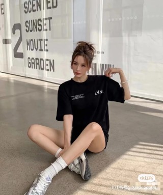 Black Oversized Graphic Print Short Sleeve T-Shirt