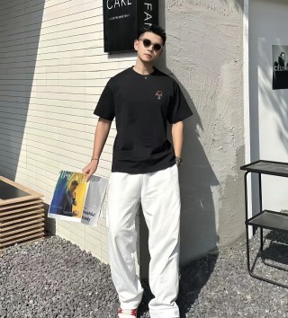Black Embroidered Logo T-Shirt view 2