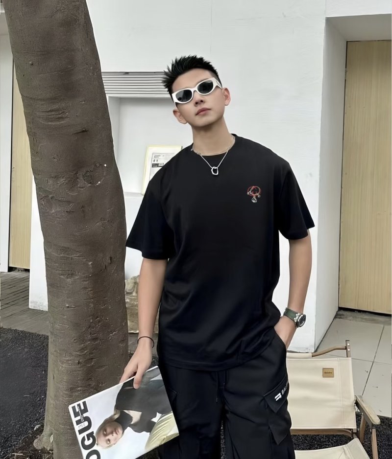 Black Embroidered Logo T-Shirt view