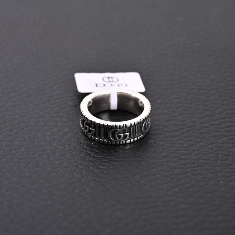 Gucci Double G Silver Band Ring