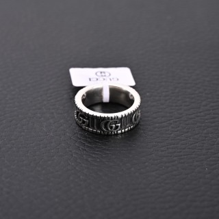 Gucci Double G Silver Band Ring