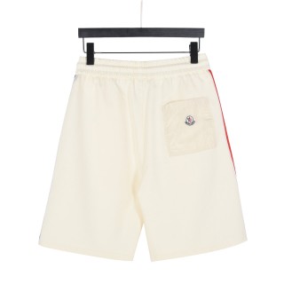 Moncler Tricolor Tape Logo Embroidery Shorts - Black view 2