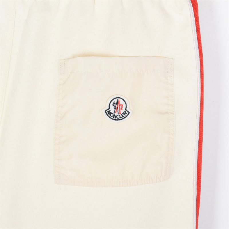 Moncler Cream Stripe Shorts view