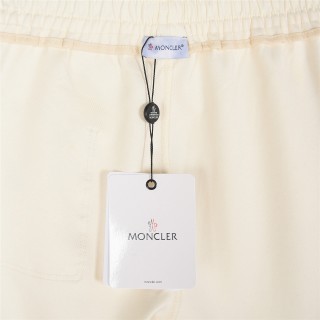 Moncler Tricolor Tape Logo Embroidery Shorts - Black view 7