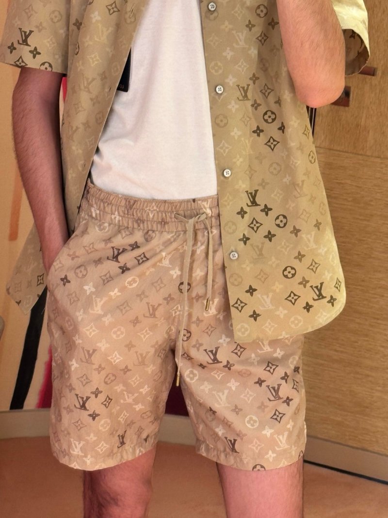 Louis Vuitton Monogram Khaki Shorts view
