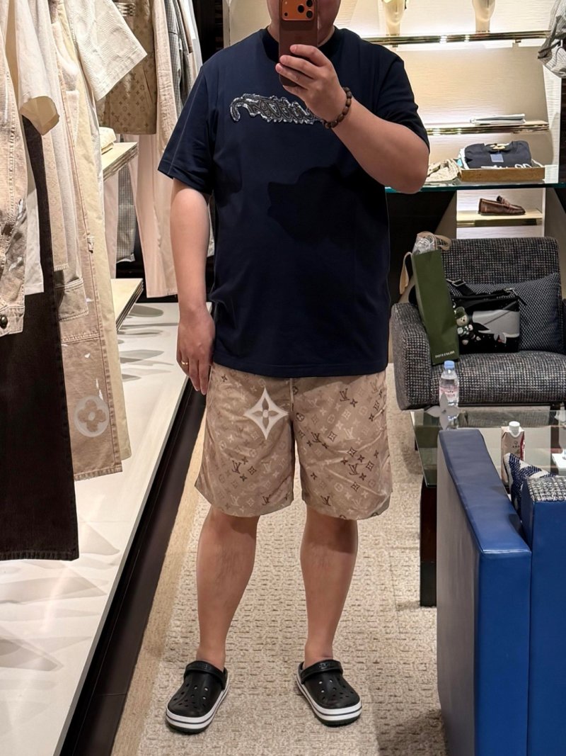 Louis Vuitton Monogram Khaki Shorts view