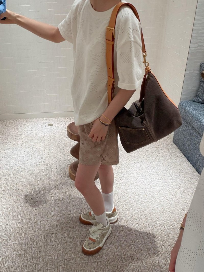Louis Vuitton Monogram Khaki Shorts view