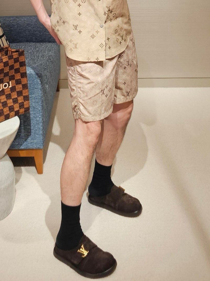 Louis Vuitton Monogram Khaki Shorts view