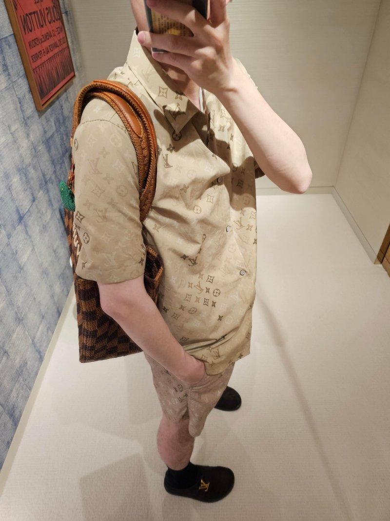Louis Vuitton Monogram Khaki Shorts view