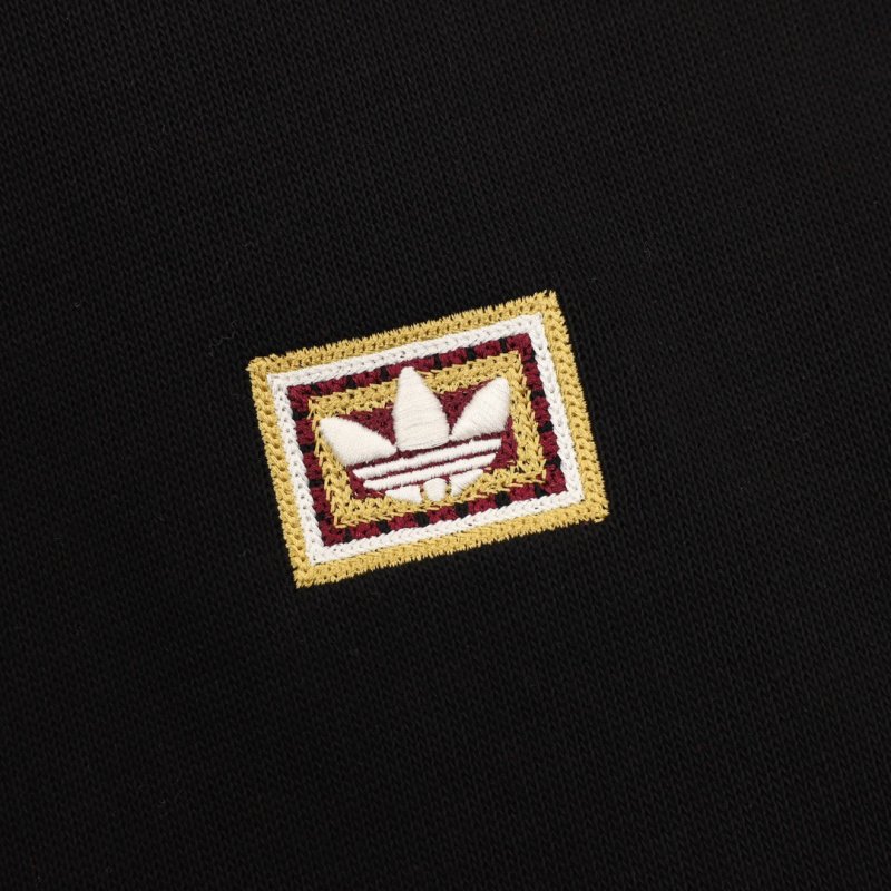 Adidas Originals Black Graphic Hoodie with Dragon Embroidery view