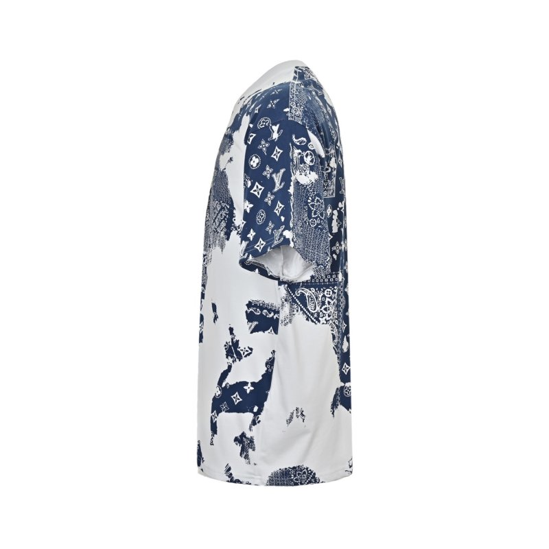 Louis Vuitton Monogram Blue & White Tie-Dye T-Shirt view