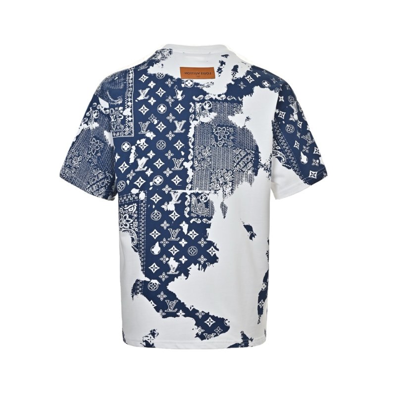 Louis Vuitton Monogram Blue & White Tie-Dye T-Shirt view