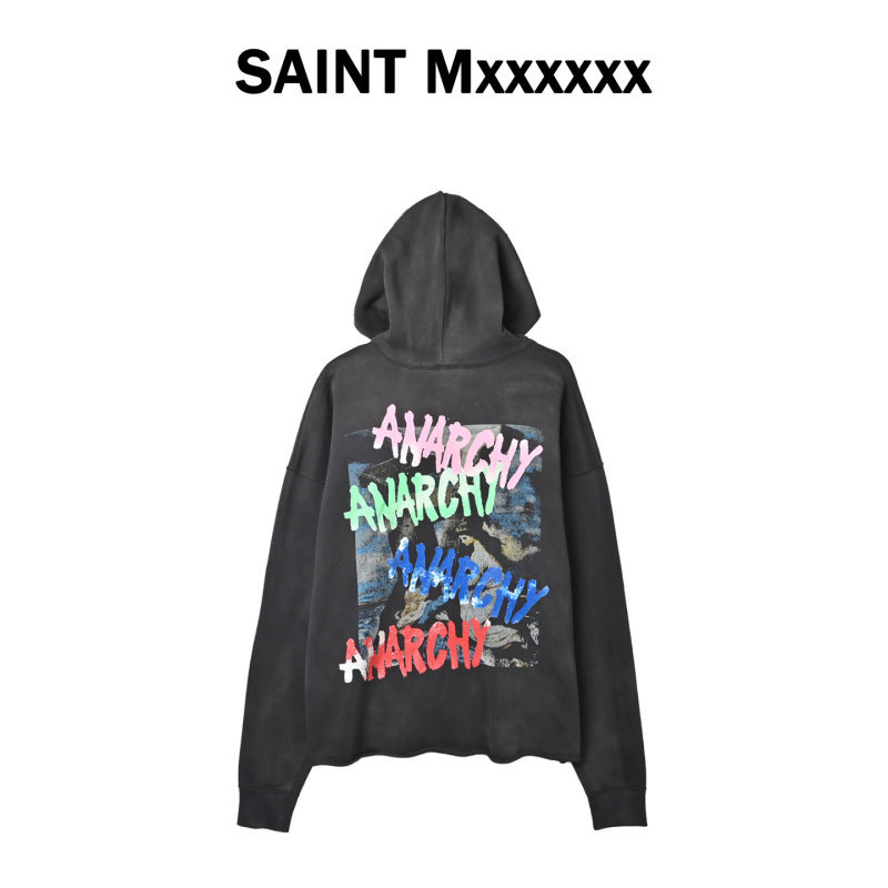 Anarchy Graphic Hoodie Charcoal view
