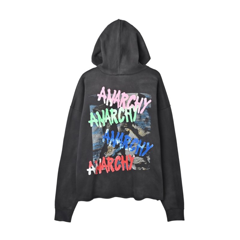 Anarchy Graphic Hoodie Charcoal view