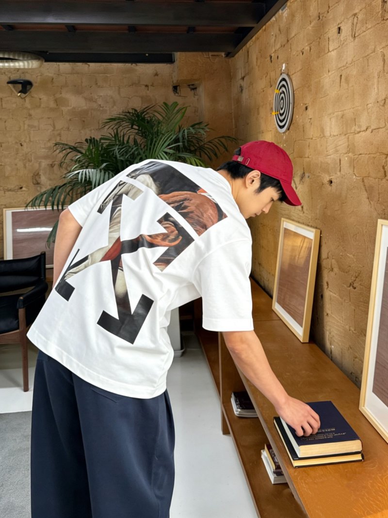 Off-White Fragile Print White T-Shirt view