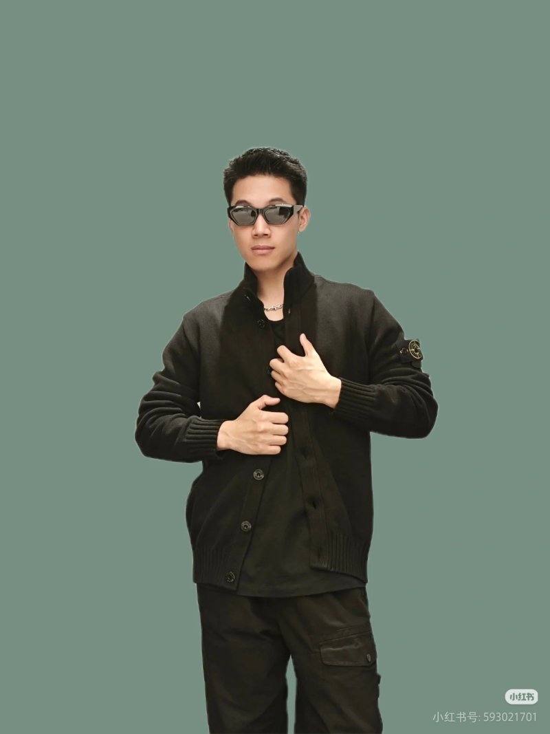 Stone Island Black Nylon Overshirt Jacket view