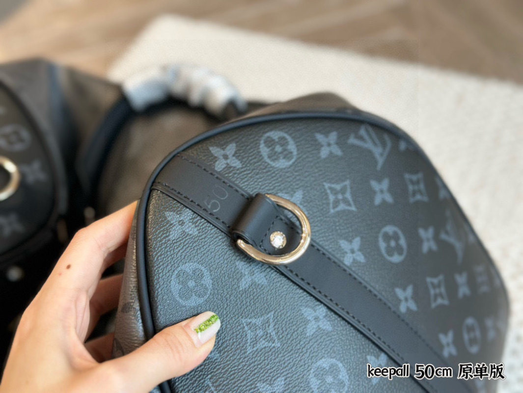 Louis Vuitton Keepall 50cm Monogram Travel Bag Grey view