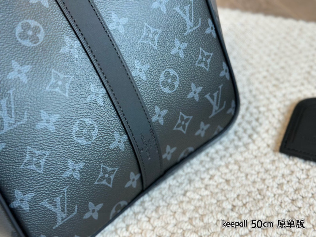 Louis Vuitton Keepall 50cm Monogram Travel Bag Grey view