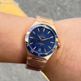 Omega Constellation 41mm Blue Dial Steel Watch view 2