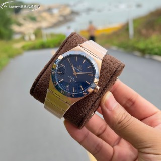 Omega Constellation 41mm Blue Dial Steel Watch view 3
