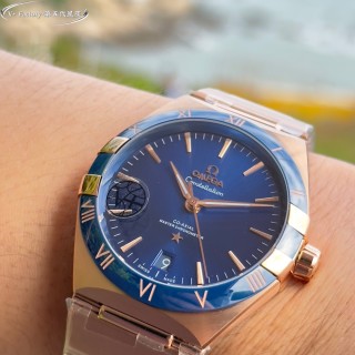 Omega Constellation 41mm Blue Dial Steel Watch view 6