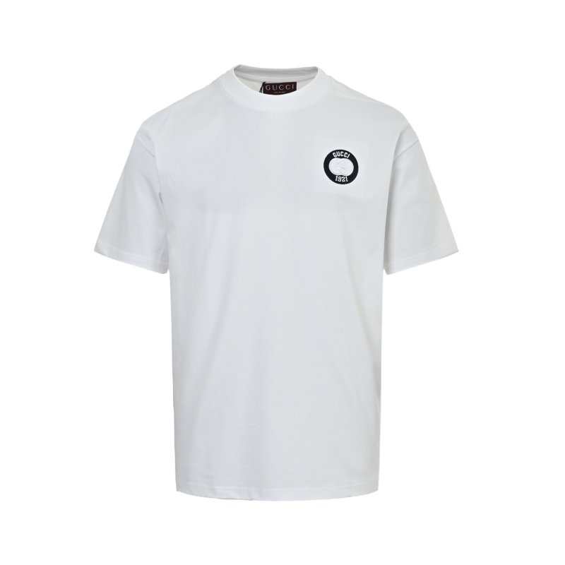 Gucci 1921 Logo Short Sleeve T-Shirt White view