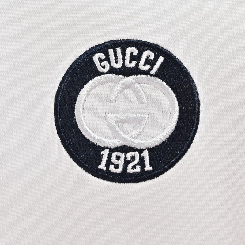 Gucci 1921 Logo Short Sleeve T-Shirt White view