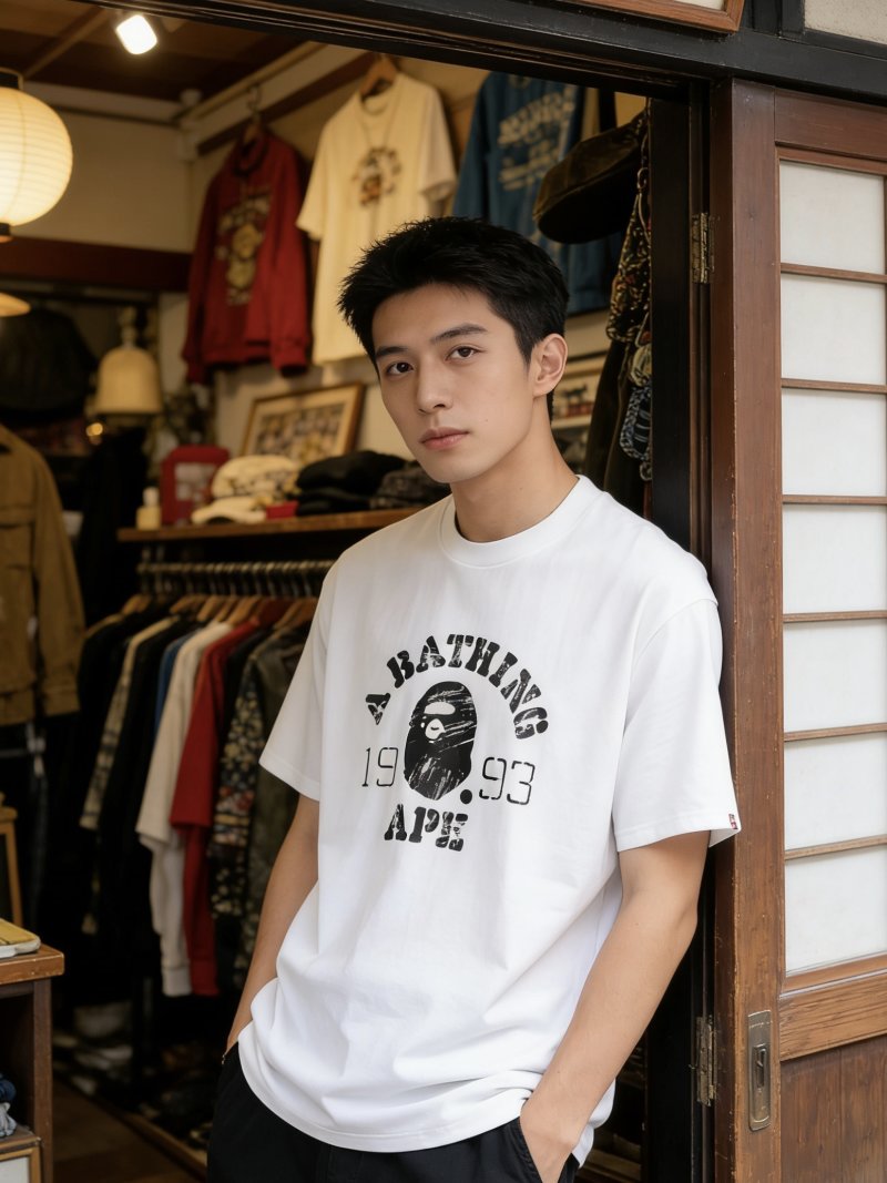 A Bathing Ape 1993 Graphic White T-Shirt view
