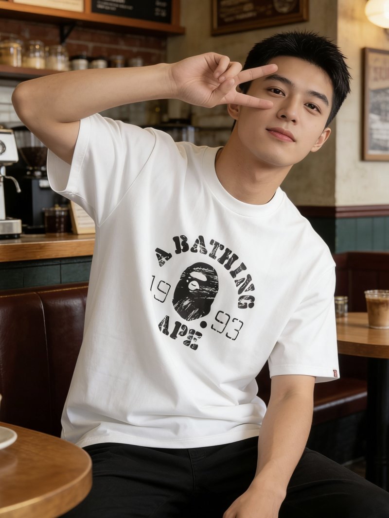 A Bathing Ape 1993 Graphic White T-Shirt view