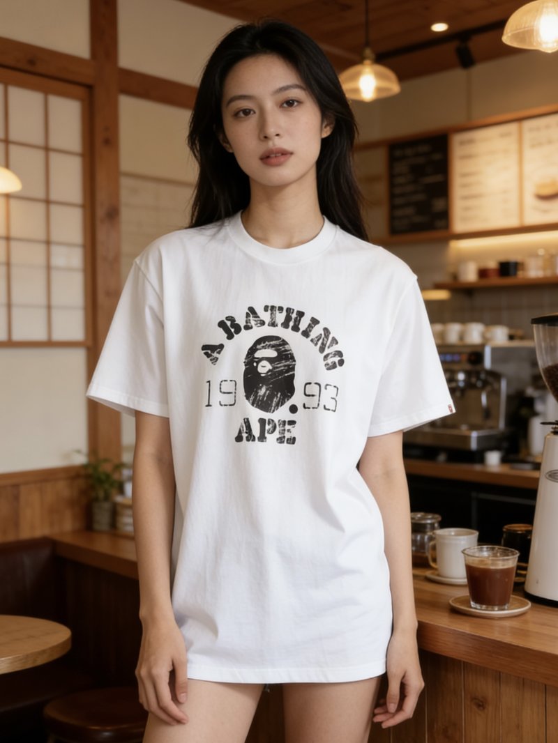 A Bathing Ape 1993 Graphic White T-Shirt view