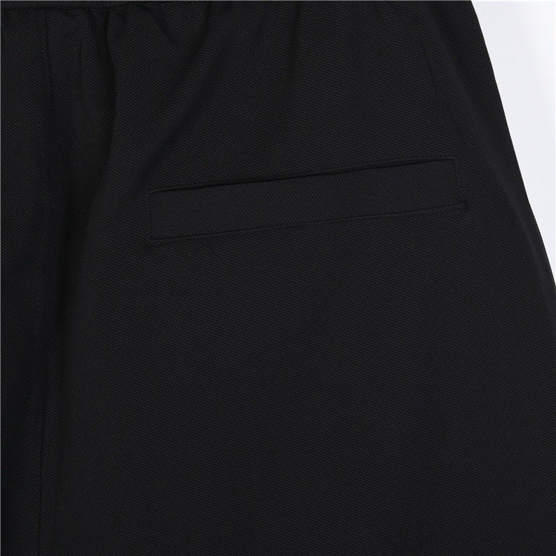 Nike Black Shorts with White Stripe and Red Accent view