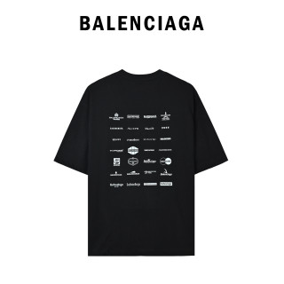 Balenciaga Multi-Logo Black T-Shirt view 12