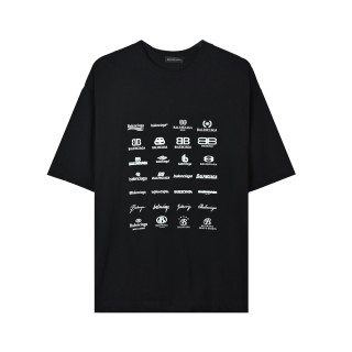 Balenciaga Multi-Logo Black T-Shirt view 13