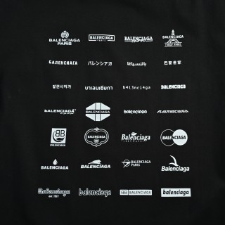 Balenciaga Multi-Logo Black T-Shirt view 15