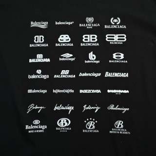 Balenciaga Multi-Logo Black T-Shirt view 16