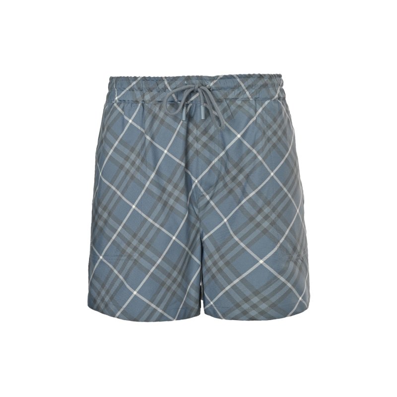 Blue Plaid Casual Shorts view