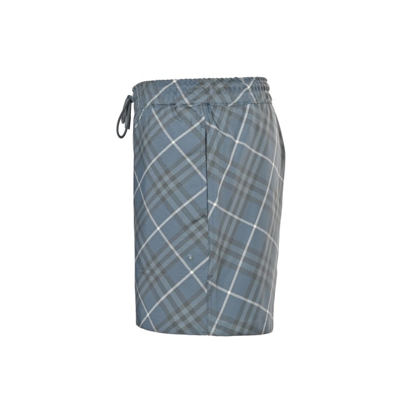 Blue Plaid Casual Shorts view