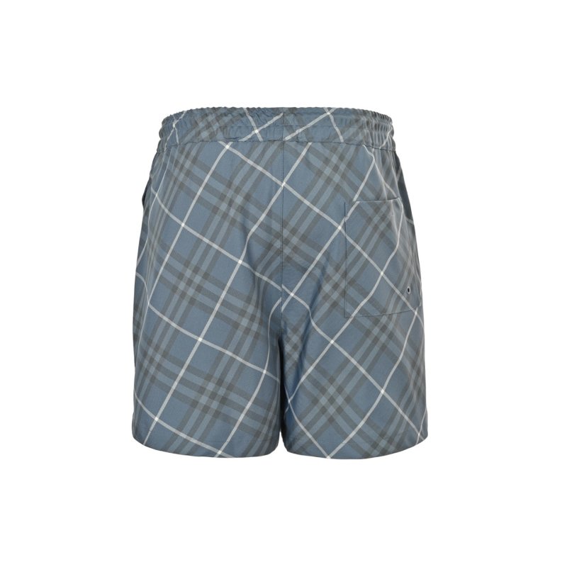 Blue Plaid Casual Shorts view