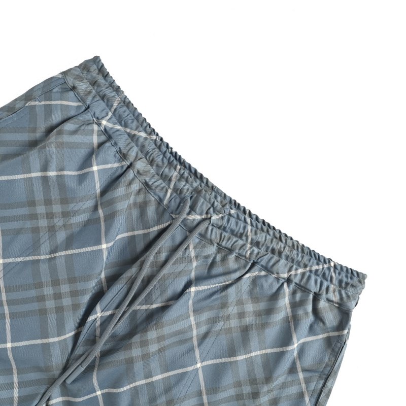 Blue Plaid Casual Shorts view