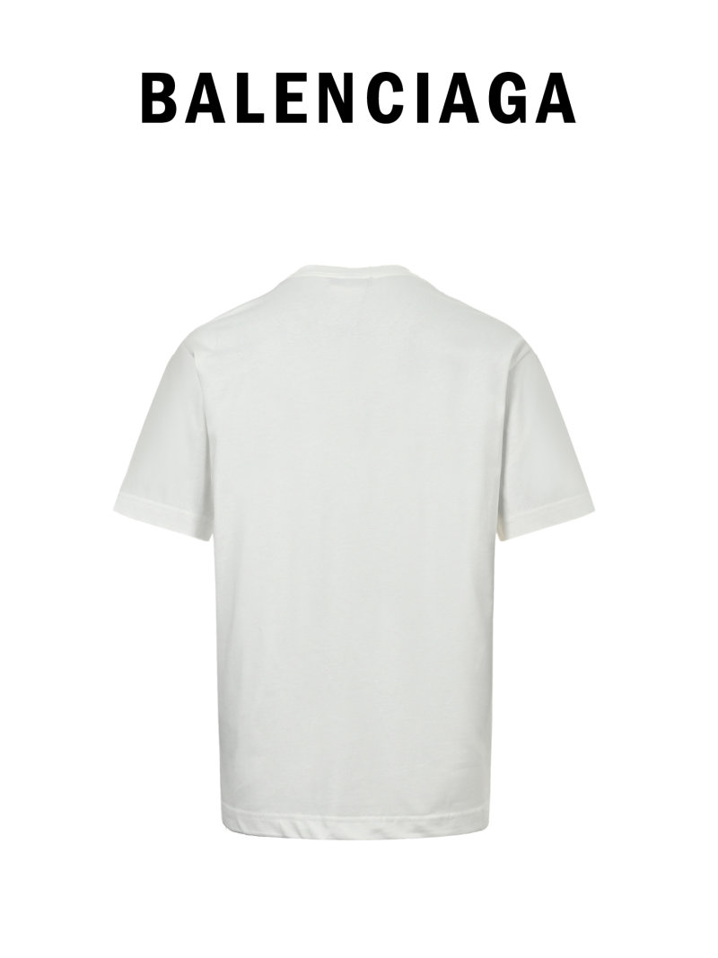 Balenciaga Wave Logo White T-Shirt view