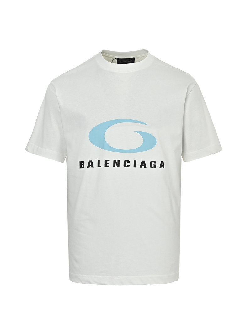 Balenciaga Wave Logo White T-Shirt view