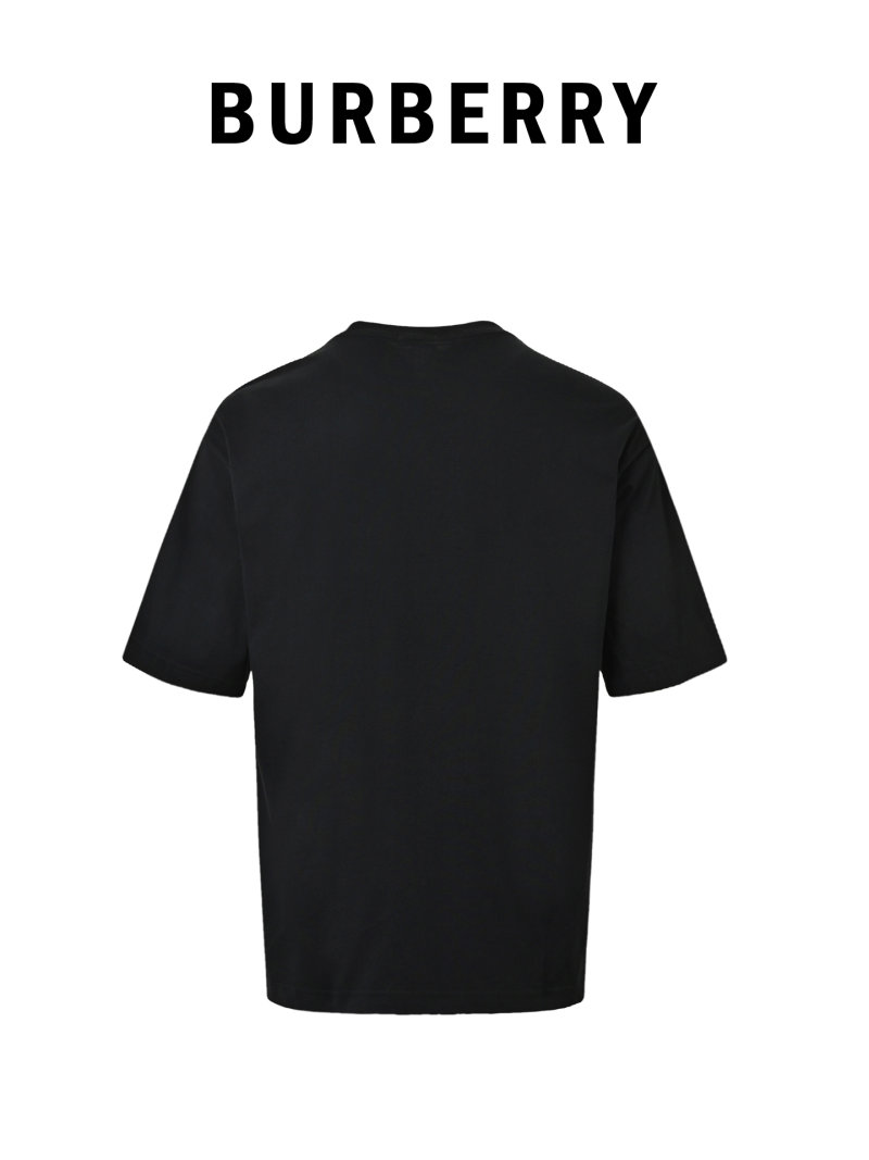 Burberry Black Embroidered Logo T-Shirt view