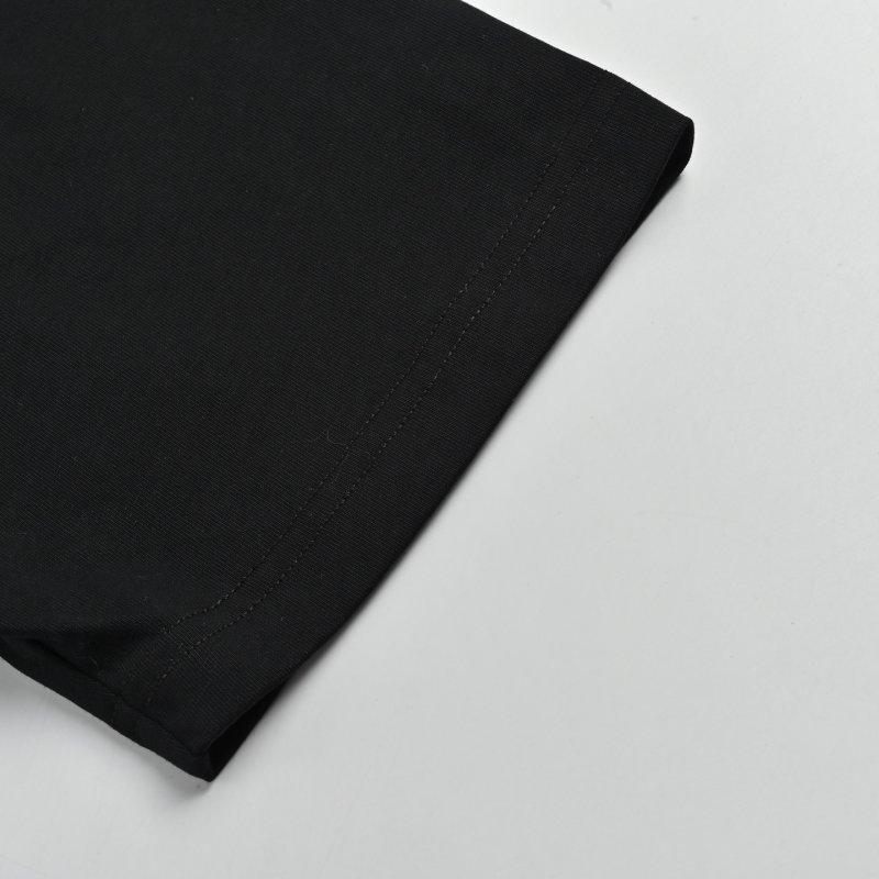 Burberry Black Embroidered Logo T-Shirt view