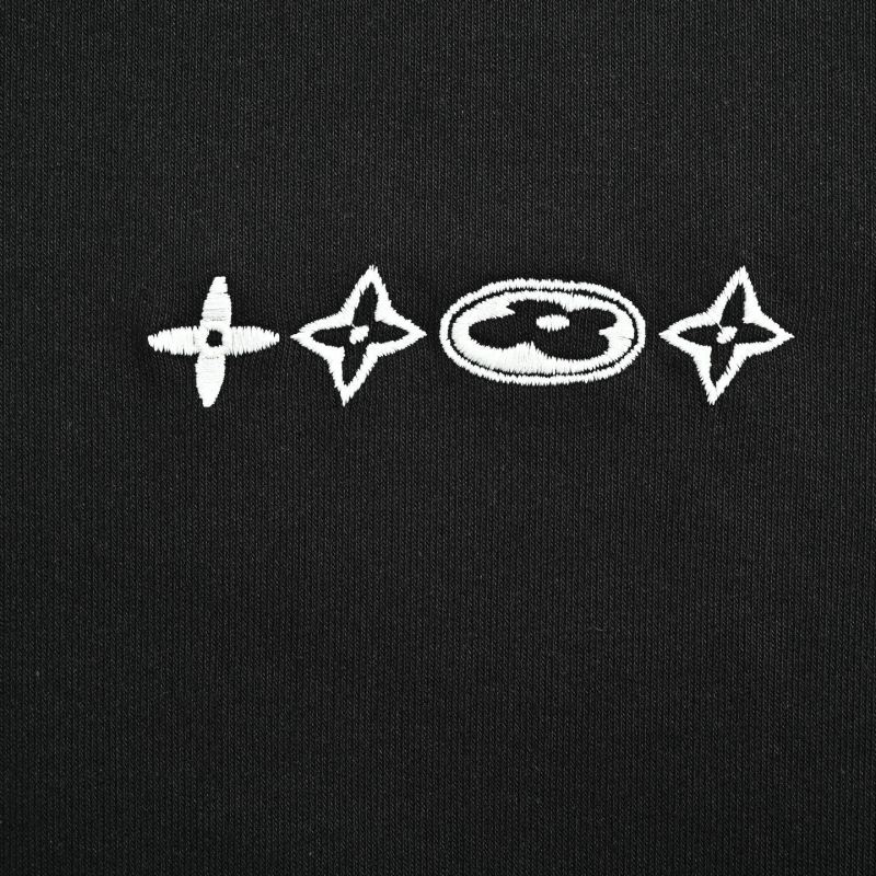 Black Oversized T-Shirt with Graphic Print view