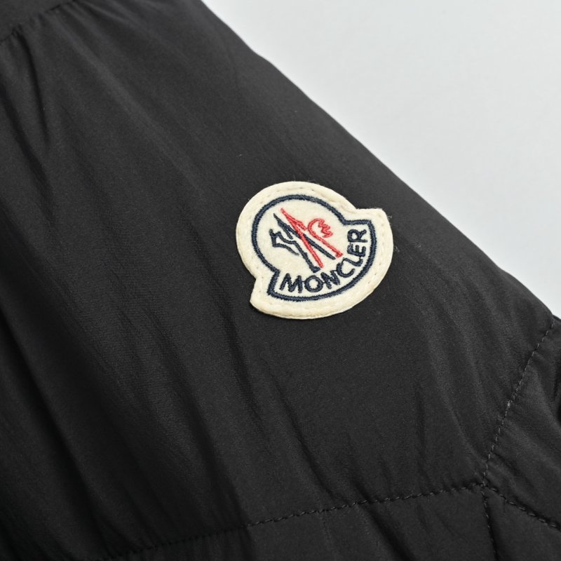 Black Quilted Puffer Down Jacket view