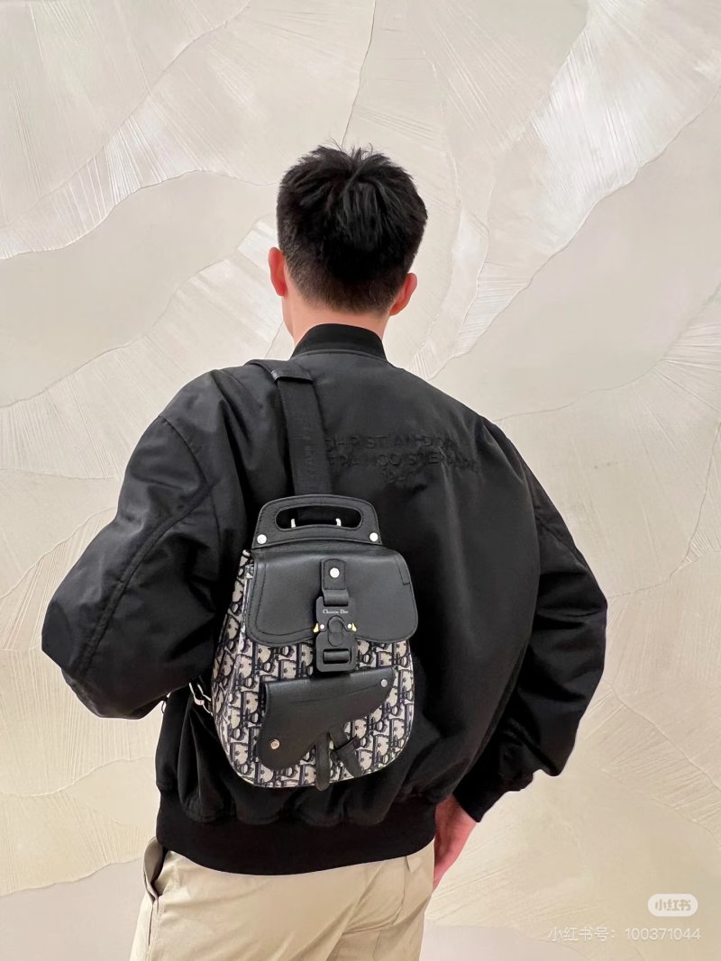 Black Leather Crossbody Shoulder Bag with White Hardware view