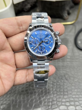 Rolex Daytona 40mm Chronograph Blue Dial Steel Watch