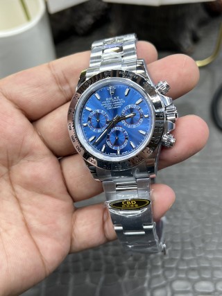 Rolex Daytona 40mm Chronograph Blue Dial Steel Watch view 5